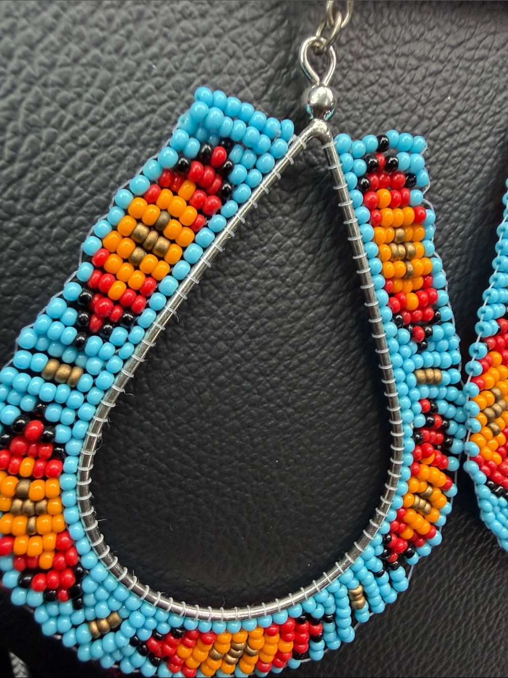 A Rare Bird beaded earrings - Picture 2 of 2